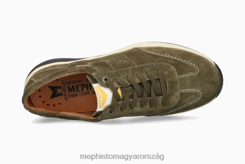 férfiak HL0DX460 Steve khaki Mephisto tornacipő