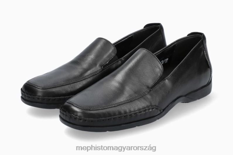 férfiak HL0DX537 edlef fekete Mephisto csússzon rá