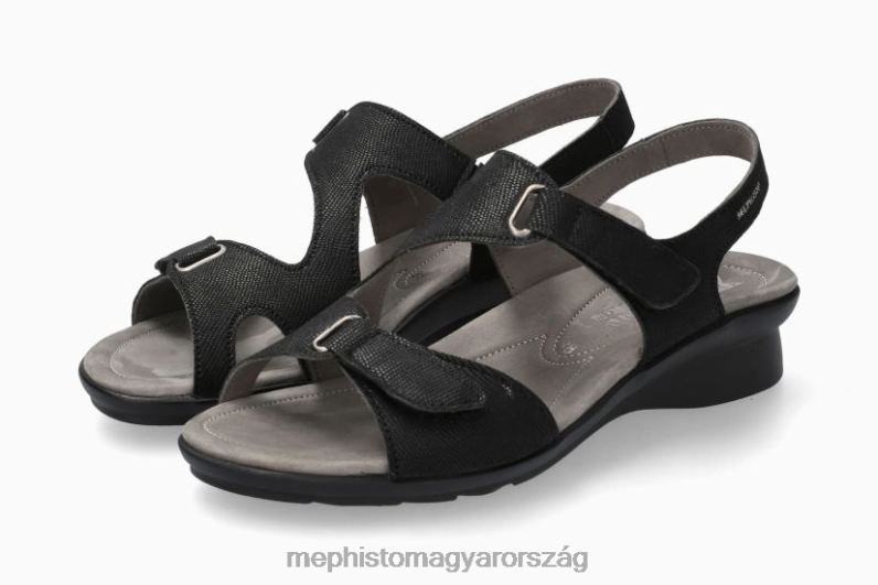 nők HL0DX122 Párizs fekete Mephisto szandál