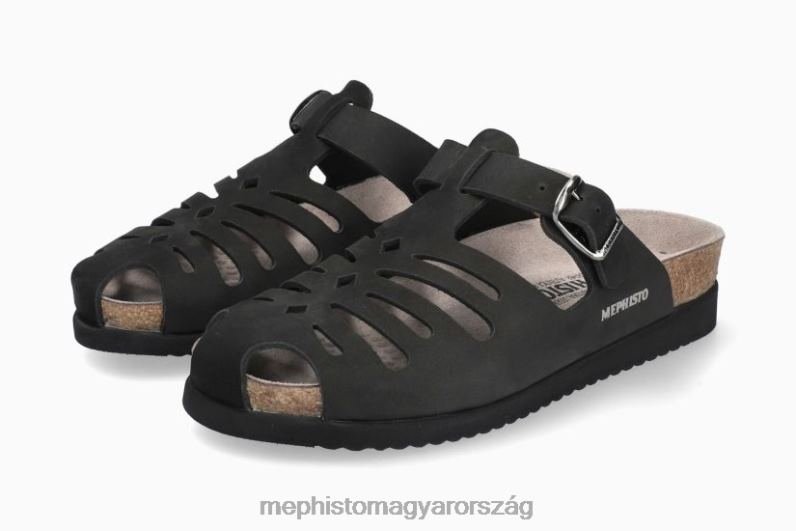 nők HL0DX74 hedina fekete Mephisto szandál