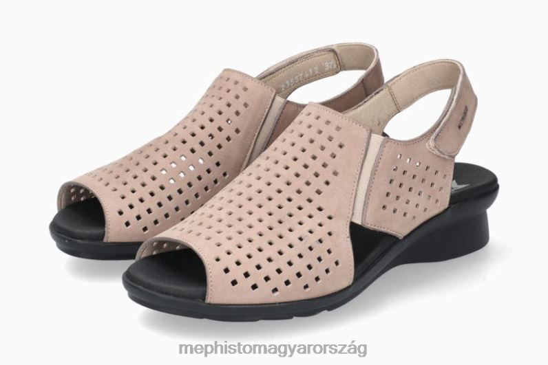 nők HL0DX76 polka világos szürkés Mephisto szandál