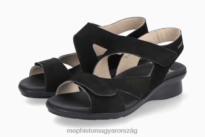 nők HL0DX85 paska fekete Mephisto szandál